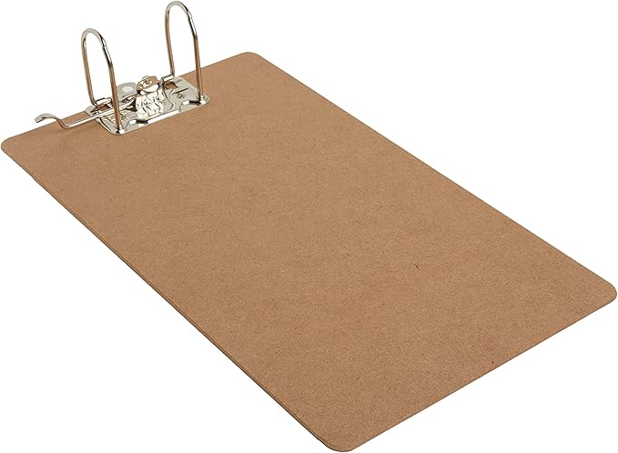Officemate Recycled Wood Clipboards, Arch Lever Clip, 2 Pack Clipboard, Letter Size (9 x 15.5 Inches), Brown (83120)