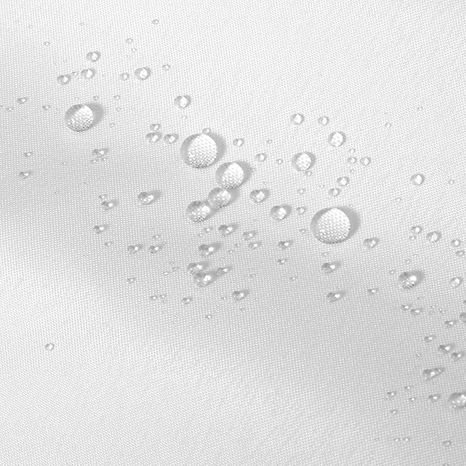 ALYVIA SPRING Waterproof Fabric Shower Curtain Liner with 3 Magnets - Soft & Light-Weight, Hotel Quality & Machine Washable - Standard Size 70x72, White