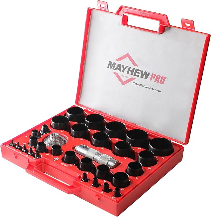 Mayhew Tools 66006 Hollow Punch, 31-Piece Set, Black