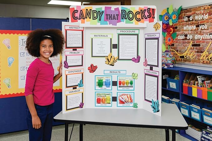 Pacon Presentation Board Project Kit with Project Papers