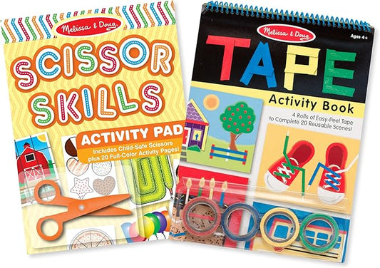Melissa & Doug Scissor Skills and Tape Activity Books Set