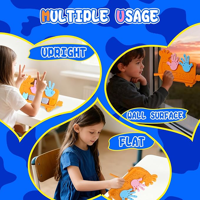 Preschool Learning Toys,Upgraded Silicone Montessori Educational Math Manipulatives Toys for Toddlers 3-5,Number Counting Blocks Playtime Toys for 3-5 Year Boys Girls Birthday Gifts