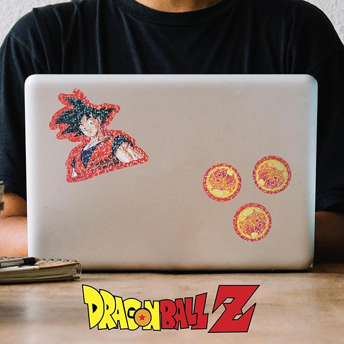Culture Fly Kids Stationary Set for Girls and Boys - Dragon Ball Z Journal Kit with Notebook, Acrylic Pen Topper, Sticker Sheet - Cute Stationery Kit for School, Writing, Drawing, Gifts