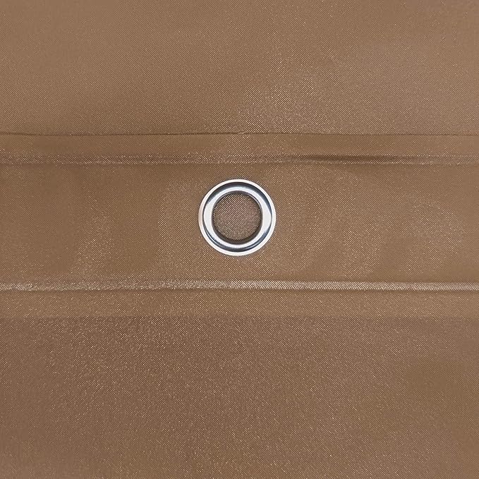 Barossa Design Brown Shower Curtain Liner - Premium PEVA, BPA & PVC Free, No Chemical Smell, Lightweight Standard Size Shower Curtain with 3 Magnets, Metal Grommets - Brown