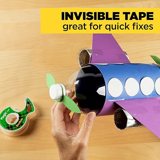 Scotch Magic Tape, Invisible, Home Office Supplies and Back to School Supplies for College and Classrooms, 1 Roll