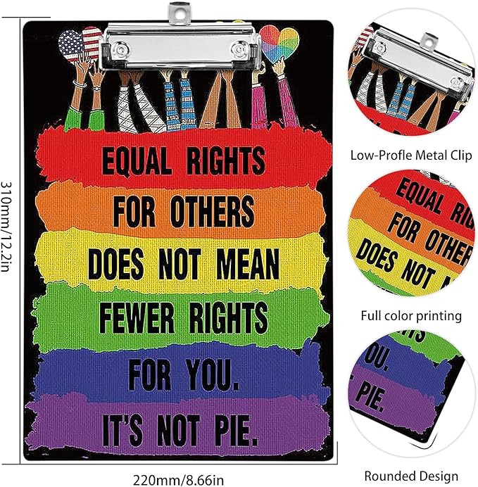 Plastic A4 Clipboards, Cute Fashion Clipboard Decorative, 12.2" x 8.7" Standard A4 Size Clipboards, Plastic Acrylic Clipboard for Teacher, Social Worker, Students,Women, Office Supplies (Black)
