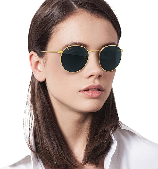 Ray-Ban Unisex Rb3447 Round Metal Round Sunglasses
