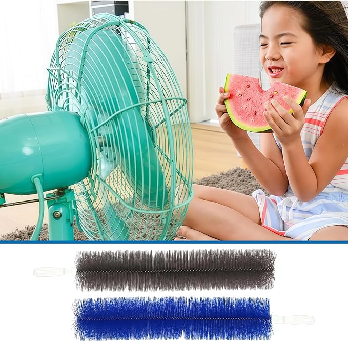 Fan Cleaning Brush Bendable Duster: 2-Pack Ceiling Fan Blades Cleaner， Microfiber Head forfor Ceiling, Blades, Curtains,Air Vents