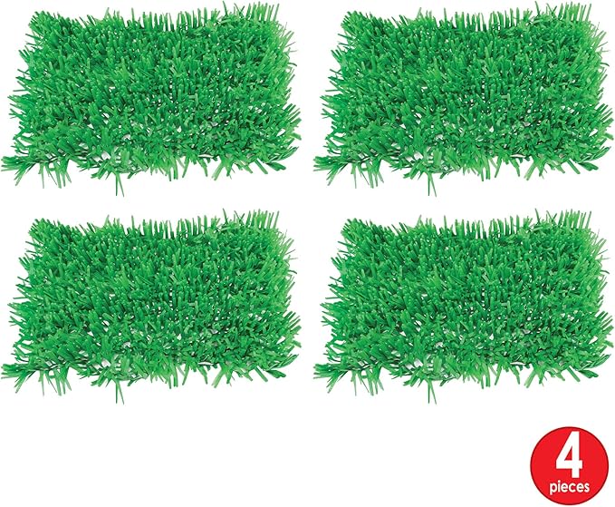 Packaged Tissue Grass Mats Party Decoration Pack of 4