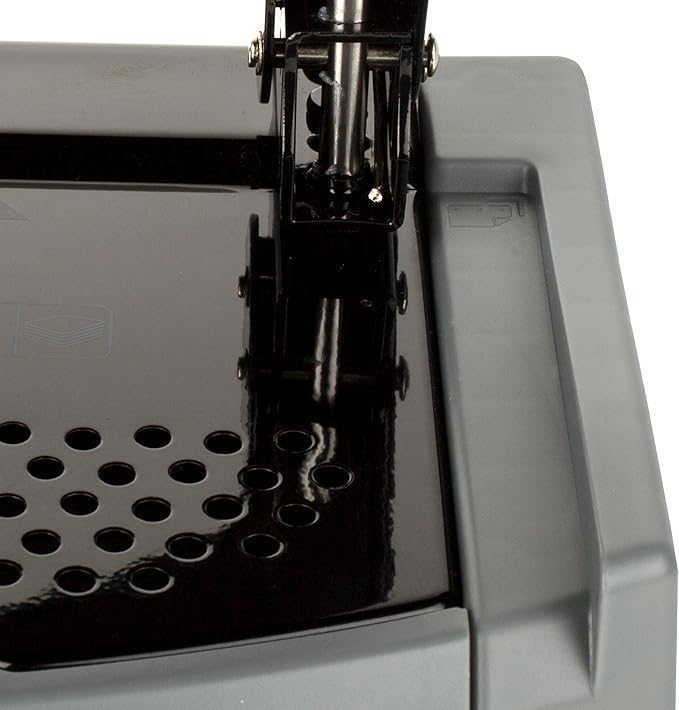 Swingline 3 Hole Punch, 45 Sheet Capacity Three Hole Puncher 3 Ring, Paper Punch, SmartTouch Low Effort, Black & Silver (74136)