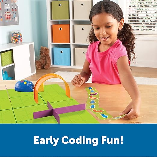 Learning Resources Code & Go Robot Mouse Activity Set - Robotics Kit For Kids, Pet Coding, STEM Games, Screen Free Activities, Engineering Science Kit, Toddler Interactive Games, Gifts For Boys