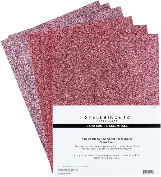 Foam Sheets 10/PKG PEONYPINKS