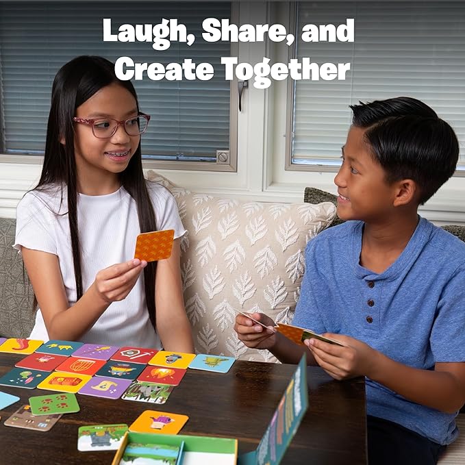 Story Starters for Kid Beginners: Visual Create a Story Card Activity Pre-Literacy Illustrated Story Prompts (No Reading Required) Part of The Curious Kingdom by Playper