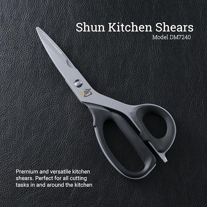 Shun Kitchen Shears, 22.6 cm, Heavy Duty Cooking Scissors, Durable 420J2 Stainless Steel, Detachable Blades for Easy Cleaning, Multi Purpose Kitchen Shears for Professional and Home Chefs