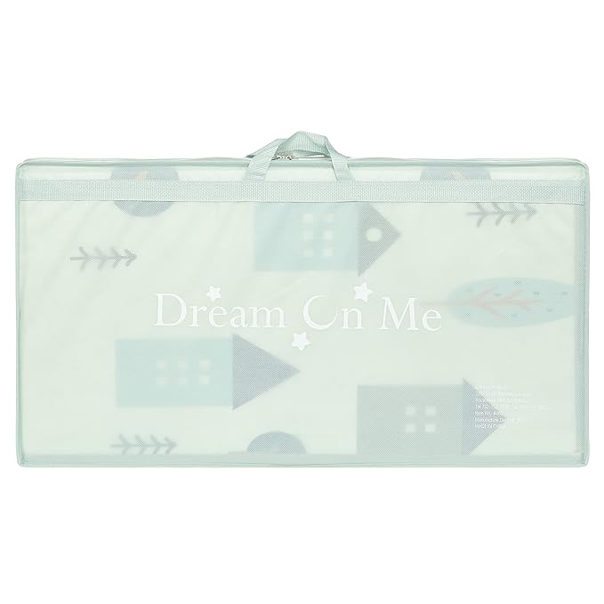 Dream On Me Play Time Reversible Baby Playmat, Foldable Extra Large Thick Foam Crawling Playmats for Toddlers, Waterproof Portable Playmat for Babies