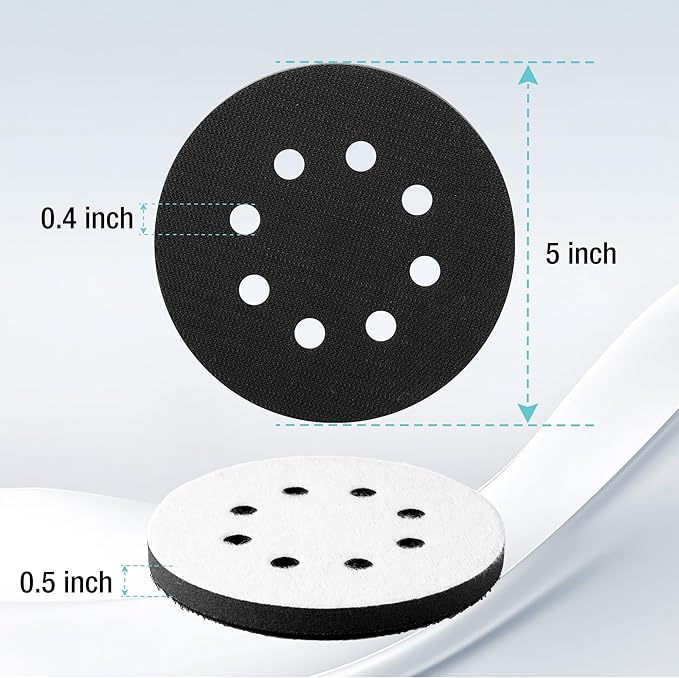 WORKPRO 150-piece 5 Inch Sanding Discs Set and 3 Foam Buffer Pads & 3 Grit Sandpaper