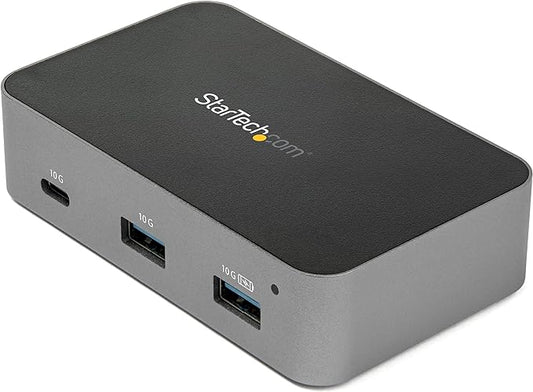 StarTech.com 4-Port USB C Hub - USB 3.2 Gen 2 (10Gbps) - 3x USB-A & 1x USB-C - Powered - Universal Power Adapter Included , TAA (HB31C3A1CS)
