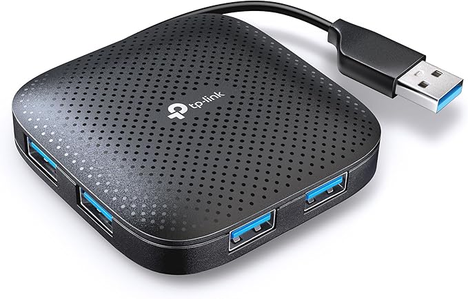 TP-Link 4-Port USB 3.0 Hub, Slim and Compact USB Splitter with Foldable Cord Design, USB hub for Laptop, PC, MacBook, Mac mini, XPS, Surface Pro, Chromebook, Flash Drive, Mobile HDD and More(UH400)