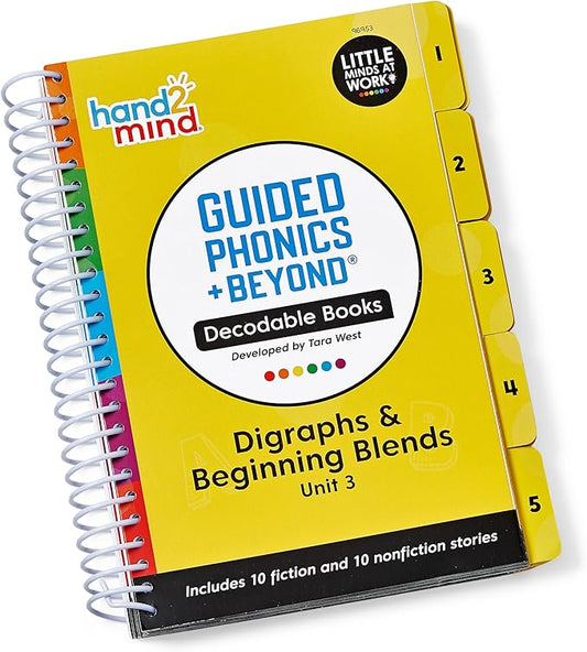 hand2mind Guided Phonics + Beyond Decodable Books Unit 3, Books for Beginning Readers, Science of Reading Classroom Materials, Learn to Read Leveled Readers, Preschool Curriculum for Teachers