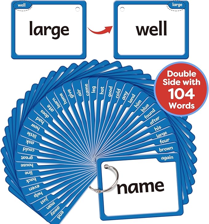 Torlam Sight Words Flash Cards for Kids Kindergarten,Learn to Read Digraphs CVC Blends Long Vowel Sounds Spelling Reading Phonics Games for 4-6 Years, Site Words Classroom Homeschool
