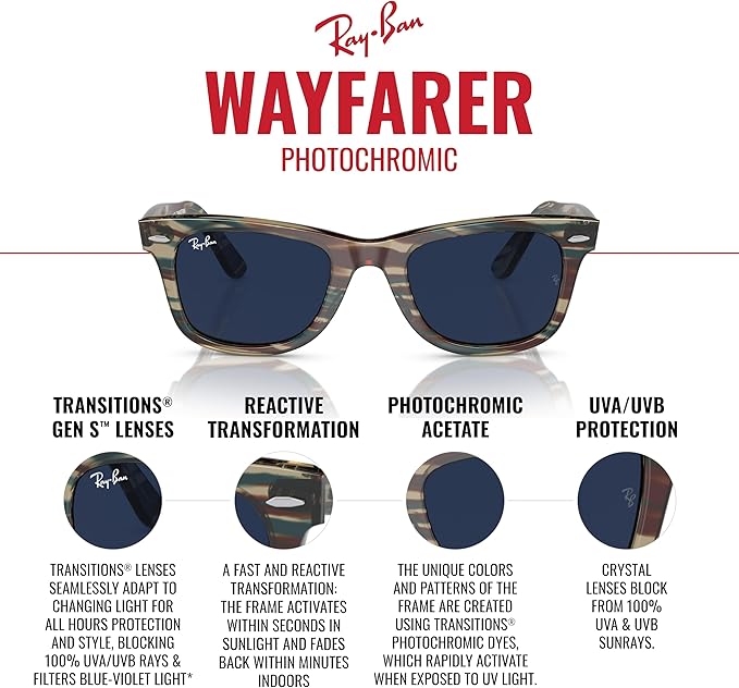Ray-Ban Rb2140 Original Wayfarer Gradient Square Sunglasses