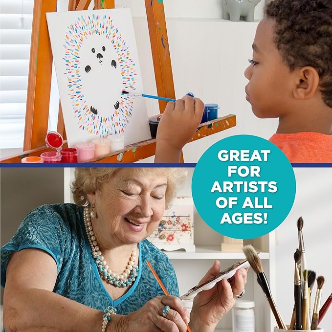Horizon Group USA Painting Panel Stretched Canvas, 9" x 12", Pack of 8