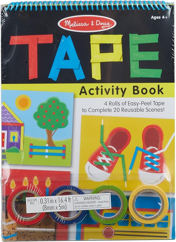 Melissa & Doug Scissor Skills and Tape Activity Books Set