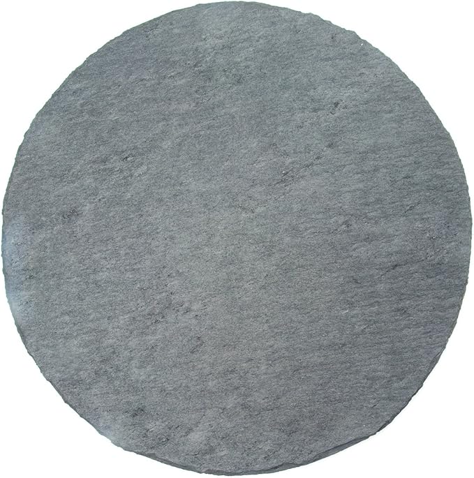 Fox Run 3808 Slate Cheese Board, Round Gray, 12 x 12 x 0.25 inches