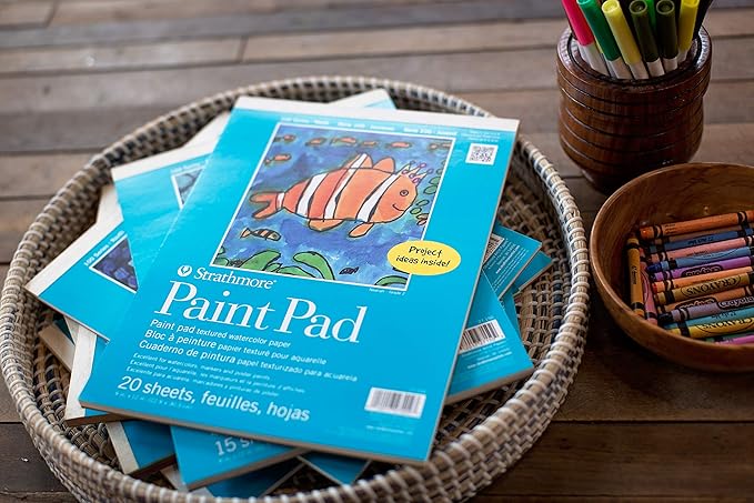 Strathmore (27-209 100 Series Youth Paint Pad,9 by 12",20 Sheets,White, (Pack of 12)