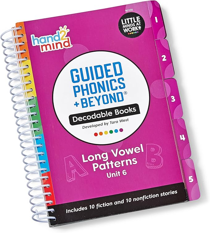 hand2mind Guided Phonics + Beyond Decodable Books Unit 6, Books for Beginning Readers, Science of Reading Classroom Materials, Learn to Read Leveled Readers, Preschool Curriculum for Teachers