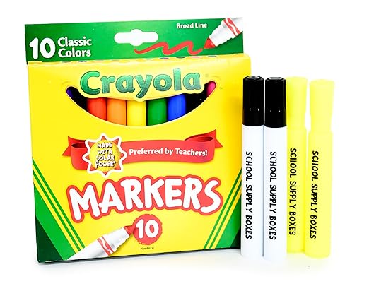 School Supply Boxes | High School Case (2 Boxes) | Back to School Essentials Kit for Students & Teachers | Includes 1" Binders, College-Ruled Notebooks, Highlighters, Markers, & More