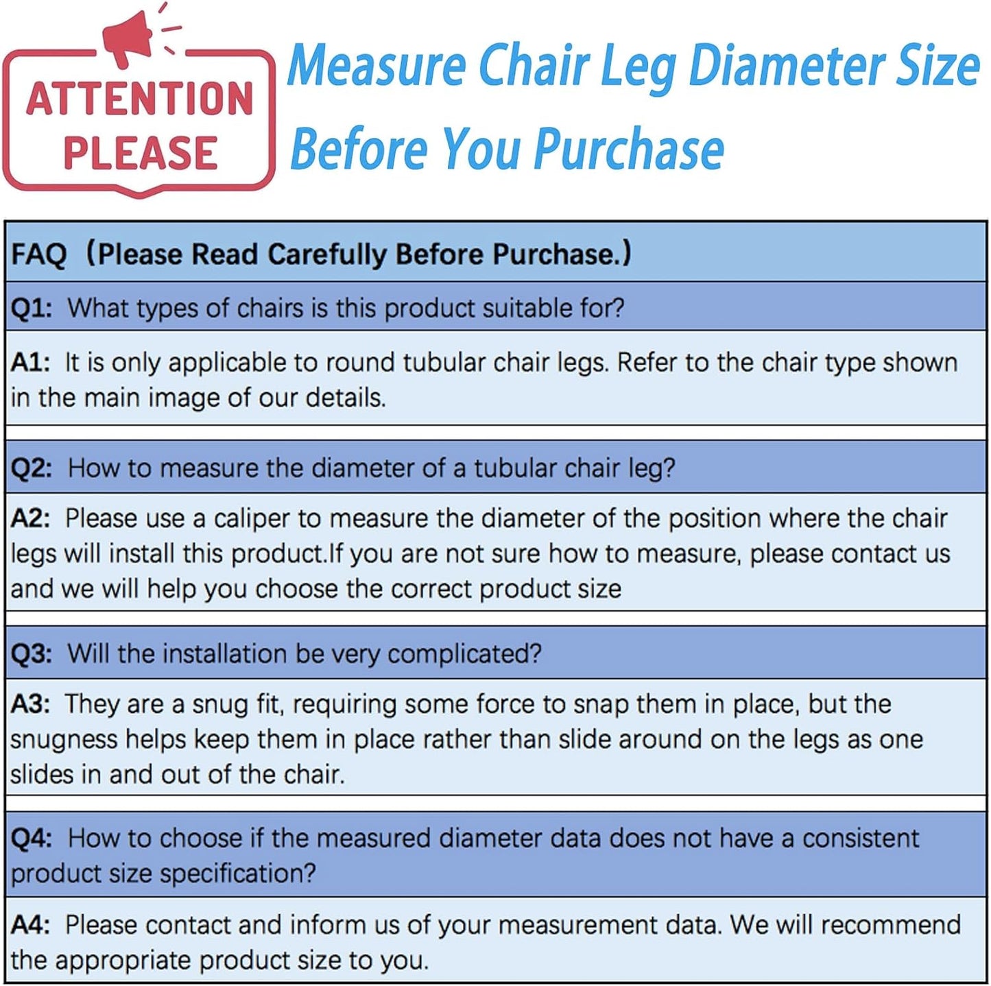 Rectangle U Shaped Chair Leg Tips Cap with Felt Pads,Furniture Feet Protectors Slide Smoothly Glides,Protect Hardwood Floor No Scratches No Noise,Fit 22mm(7/8inch) Diameter Tubular Legs (Black 8PCS)