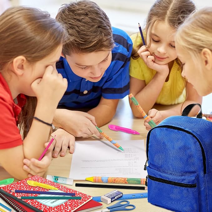 Back to School Supplies with Backpack Kids Kindergarten Preschool Elementary Supply Bundle Kit Middle High School Notebook for K-12 Student Girl Boy Classroom(Blue)