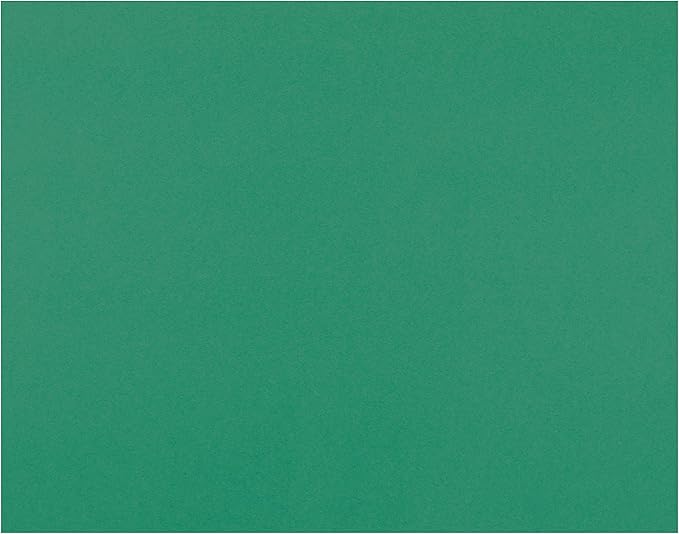 Pacon 4-Ply Railroad Board, 22" x 28", Holiday Green 100 Count