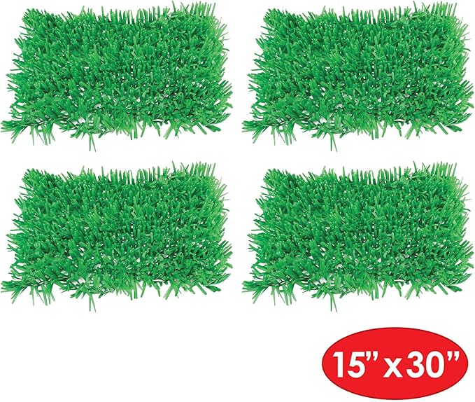 Packaged Tissue Grass Mats Party Decoration Pack of 4