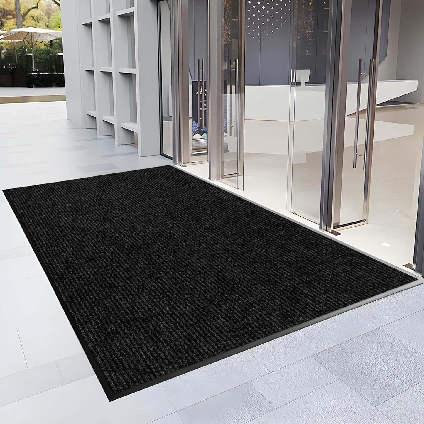 2′ x 41′ Front Door Mat Indoor Outdoor Entrance, Commercial Floor Mat Heavy Duty Dirt Trapper Entryway Doormat, Custom Size Non Slip Rubber Backing Welcome mat, Door Mat for High Traffic Area