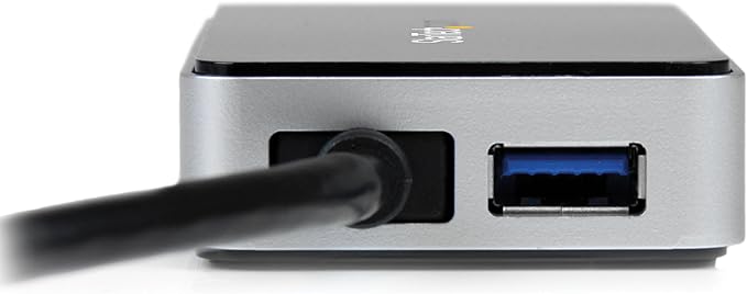 StarTech.com USB 3.0 to VGA Adapter with 1 Port USB Hub - 1920x1200 - External Video & Graphics Card - Dual Monitor Display Adapter - Supports Windows (USB32VGAEH)