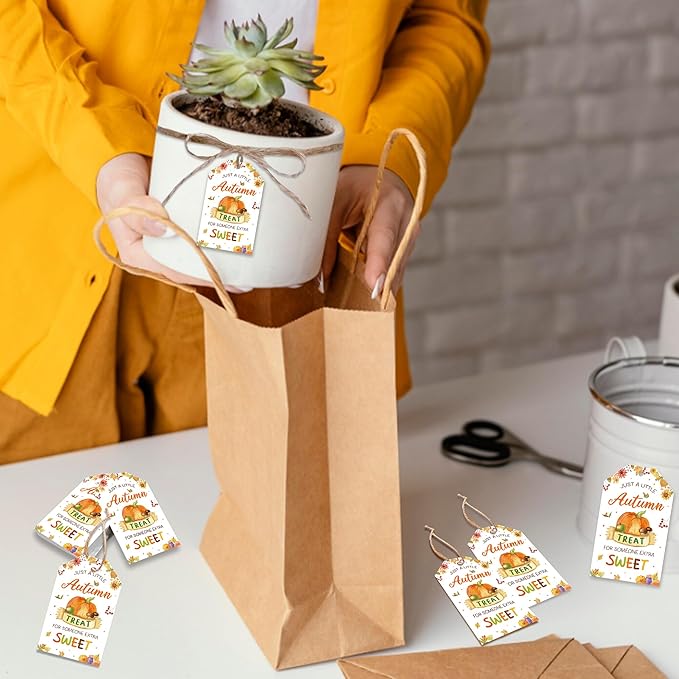 Autumn Treat for Someone Sweet Gift Tag, Fall Treat Bag Tags, Appreciation Gift Tag for Teacher, Staff, Neighbor, Friends, Co-Worker