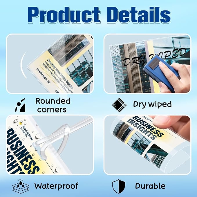 200 Pieces 10 Mil 2 1/2" x 4 1/4" Luggage Tag Laminating Pouches with Slot Hole Loops Thermal Lanyard Thermal Laminate Pouch Tags Kit Resealable for Work Permits Pass Cards Student ID Cards
