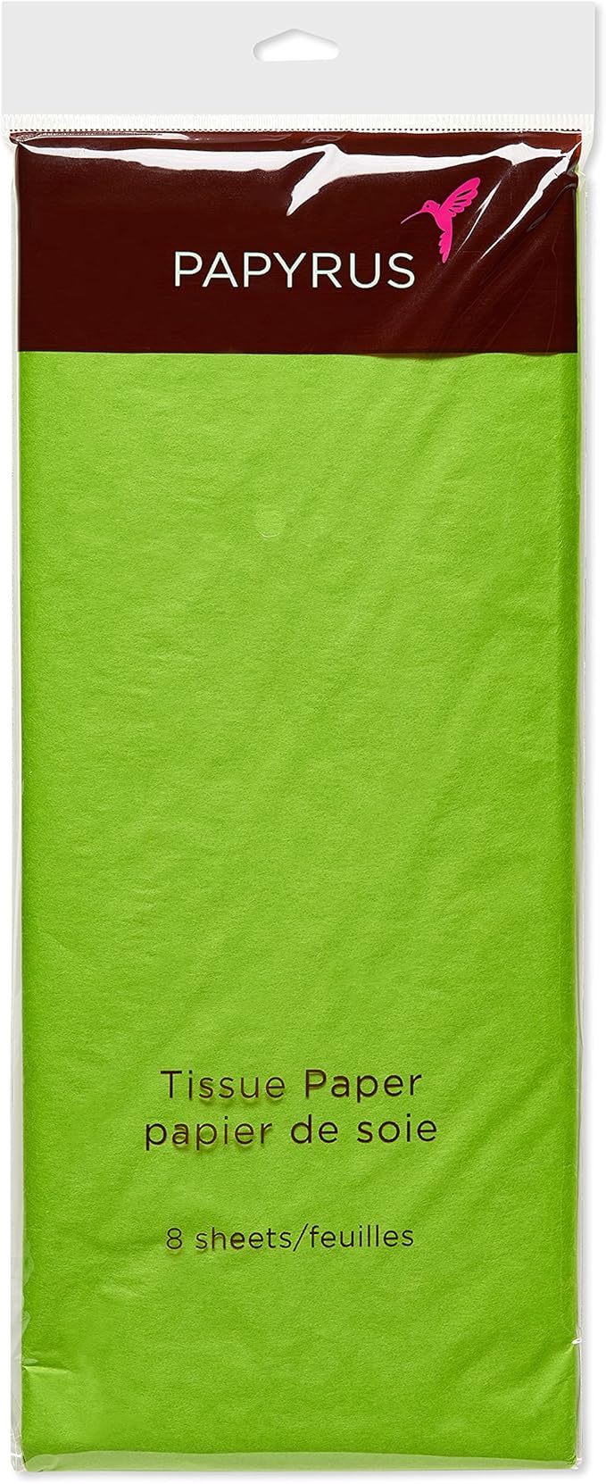 Papyrus 8 Sheets 20 in. x 26 in. Lime Green Tissue Paper for Fathers Day, Graduation, Birthdays and All Occasions