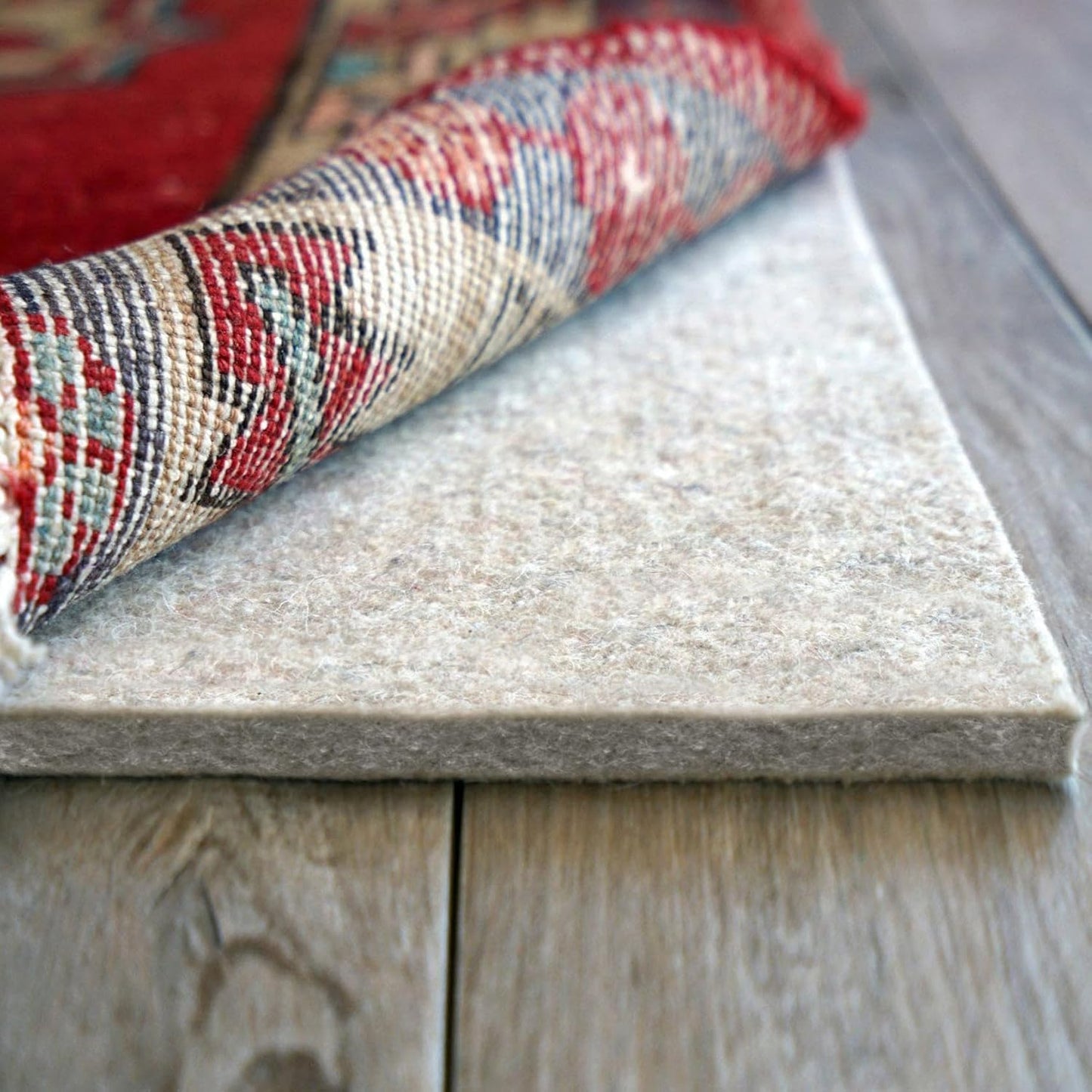 RUGPADUSA - Eco-Plush - 8'x11' - 1/2" Thick - 100% Felt - Luxurious Cushioned Rug Pad - Available in 3 Thicknesses, Many Custom Sizes