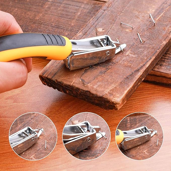 2PCS Upholstery and Construction Staple Remover with Tack Puller Tool, Nail Puller, Carpet Remover, for Removing Various Staples for Furniture, Floor, Wooden Case, Carton, Photo Frame, Carpet