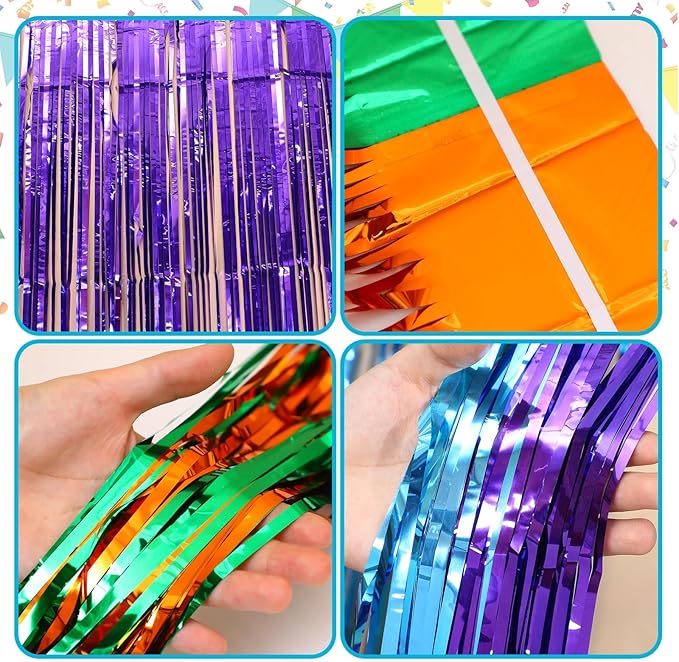 Epakh 39 Pcs Cartoon Dog Birthday Party Decorations Includes 24 Pieces Paper Cards Decor 13 Pcs Happy Birthday Banner 2 Pcs Foil Fringe Curtain Backdrop for Photo Prop Themed Party Supplies