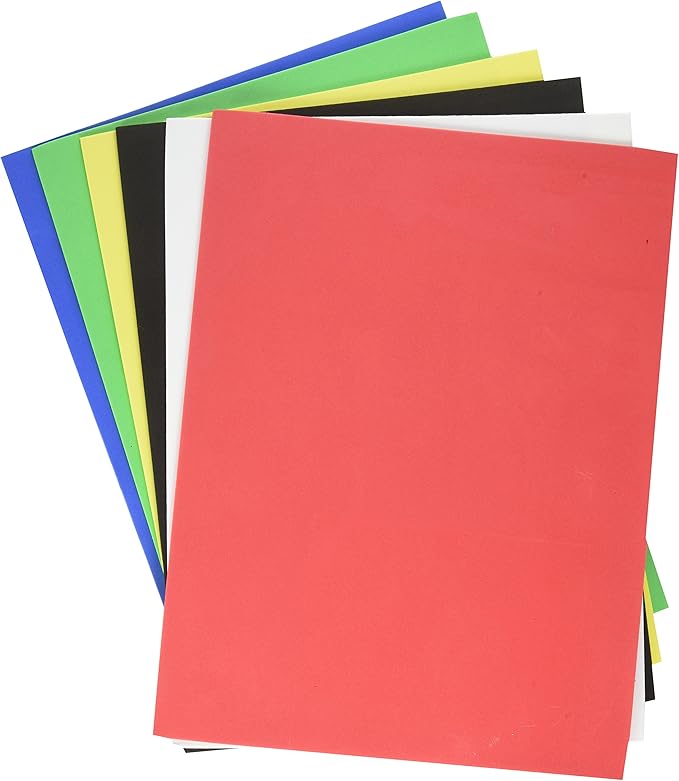Darice Basic Colors Foamies Sheets, Assorted