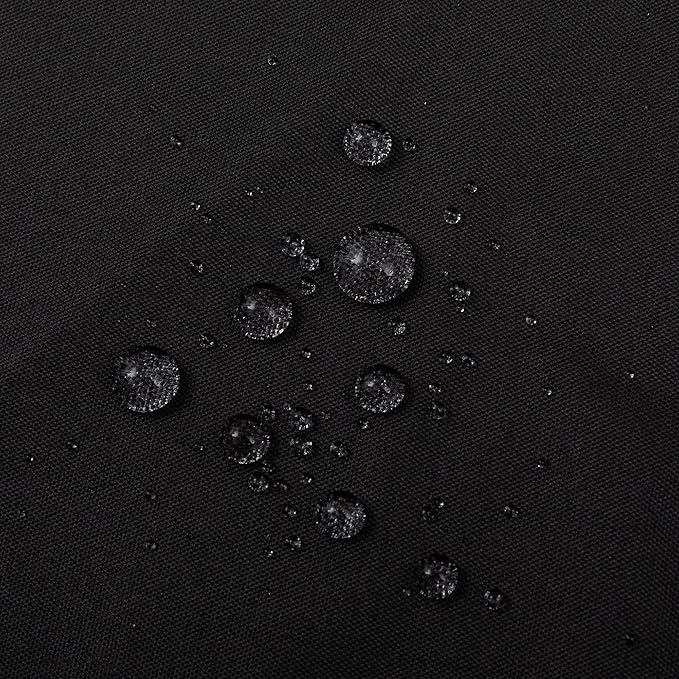 ALYVIA SPRING Waterproof Fabric Shower Curtain Soft Hotel Quality - 3 Magnets at Bottom, Premium Black Shower Curtain Liner for Bathroom, Light-Weight Cloth & Washable - 72x72, Black