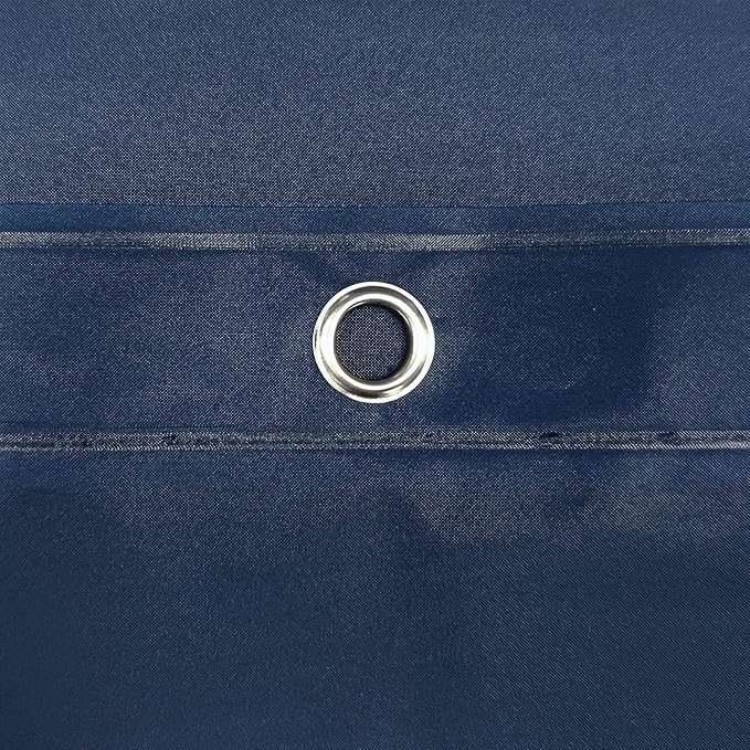 Barossa Design Navy Shower Curtain Liner - Premium PEVA Shower Liner for Bathroom, BPA & PVC Free, No Chemical Smell, Lightweight Standard Size Bath Curtain with 3 Magnets, Metal Grommets - Navy Blue