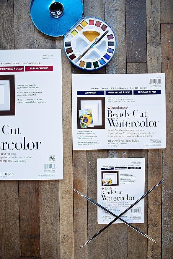 Strathmore Watercolor Paper Pack 11"X14"-6 Sheets -140311