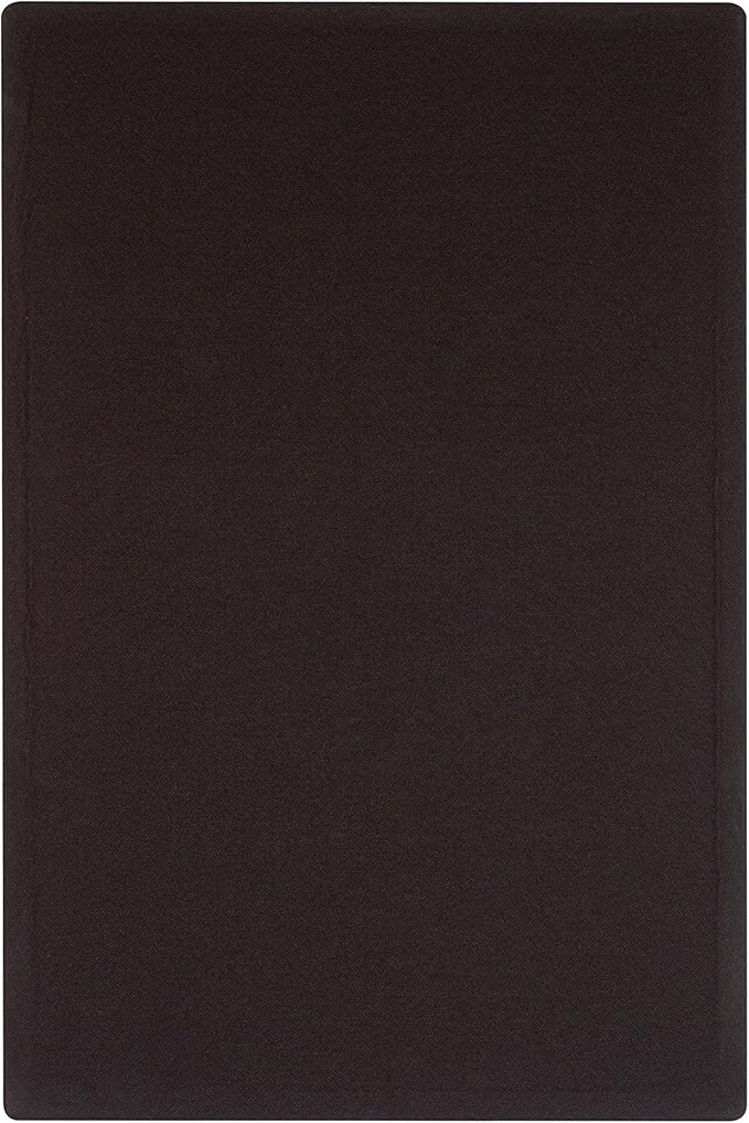 Quartet Bulletin Board, Fabric, 3' x 2', Frameless, High-Density Fiberboard, Oval Office, Black (7683BK)
