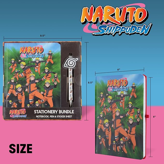 Culture Fly Kids Stationary Set for Girls and Boys - Dragon Ball Z Journal Kit with Notebook, Acrylic Pen Topper, Sticker Sheet - Cute Stationery Kit for School, Writing, Drawing, Gifts