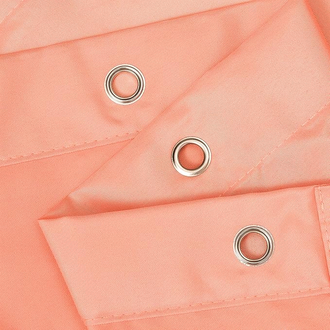 N&Y HOME Fabric Shower Curtain or Liner with Magnets - Hotel Quality, Machine Washable, Water Repellent - Coral, 72x72